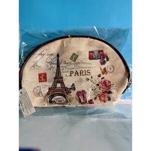 Paris Postcard Makeup Bag - New